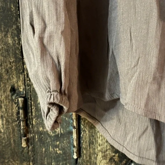 Show Me Your Mumu Thatcher Tie Top Tunic Brown Lace-Up Boho Hippie X-Small - Picture 4 of 5